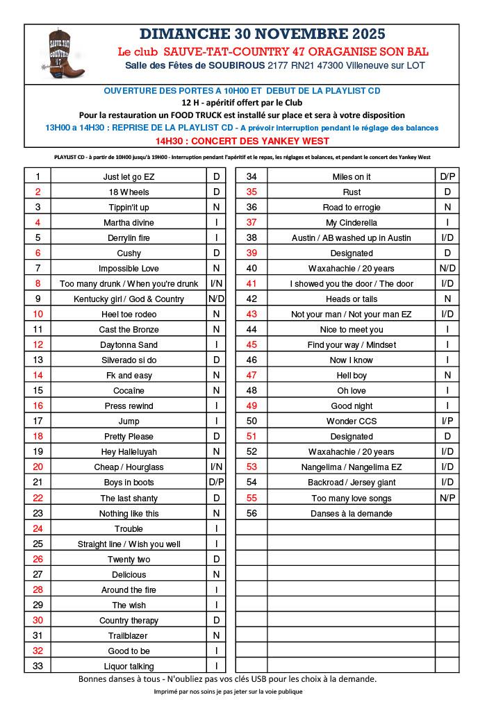 Playlist cd 30112025 2 1