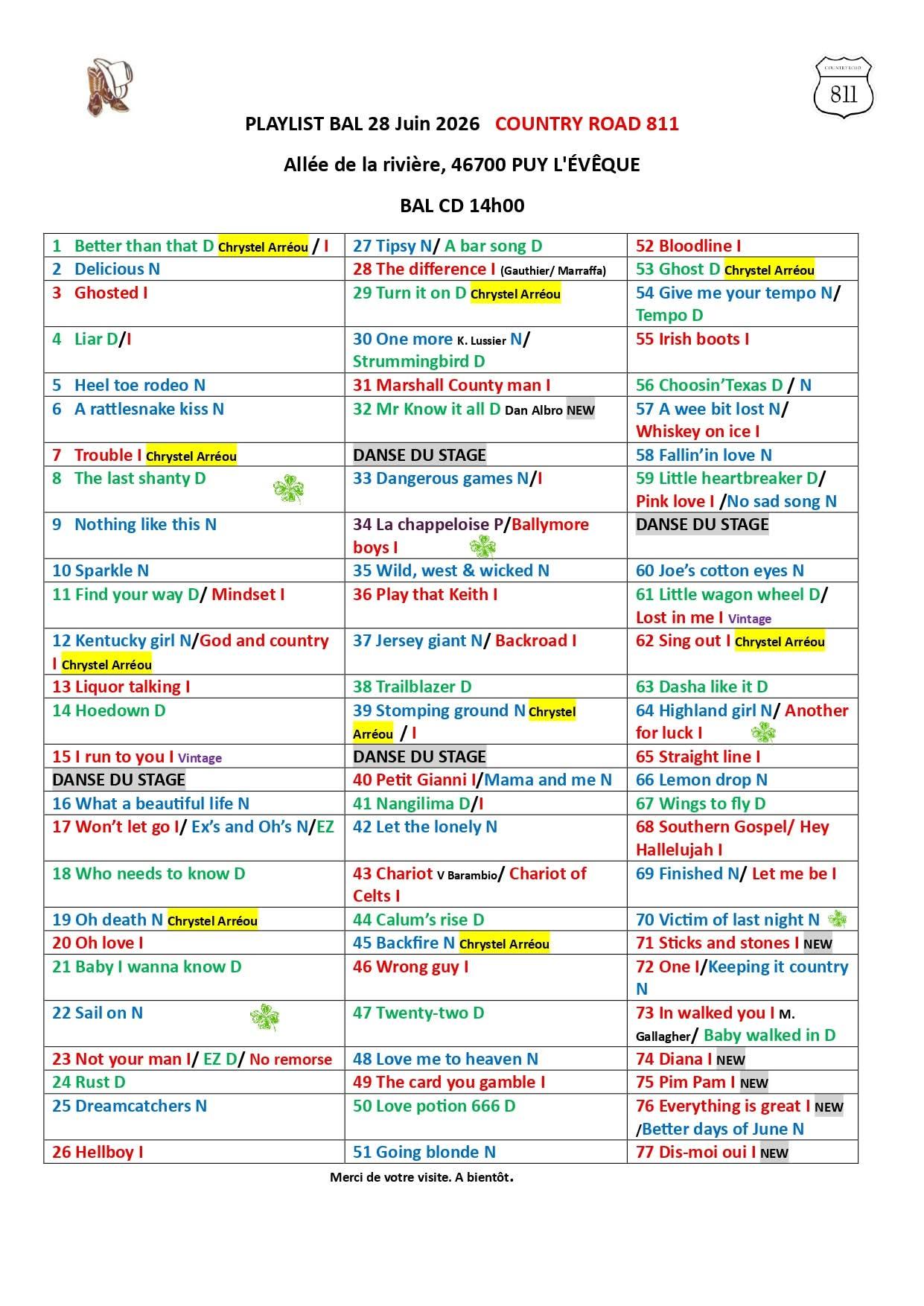 Playlist puy l eveque 28 06 1