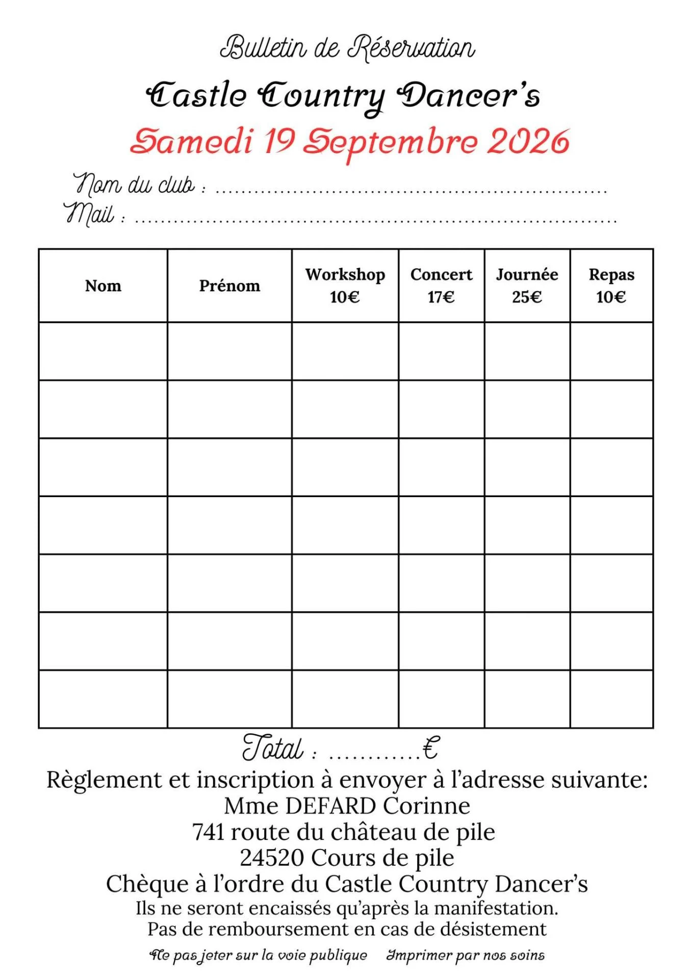 Reservation pomport 1